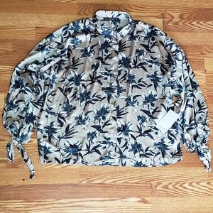 Zara Womens Floral Shirt XL